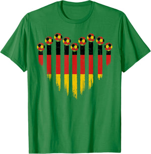 Deutsche Flagge Neuheit Deutschland T-Shirt - T-Shirt | Irish Green