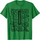 Back To School First Day of School Typography First Grade T-Shirt - T-Shirt | Irish Green