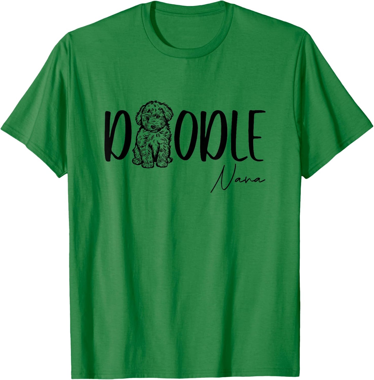 Doodle Nana Cute Doodle Family Doodle Owner Grandma Mimi T-Shirt - T-Shirt | Irish Green