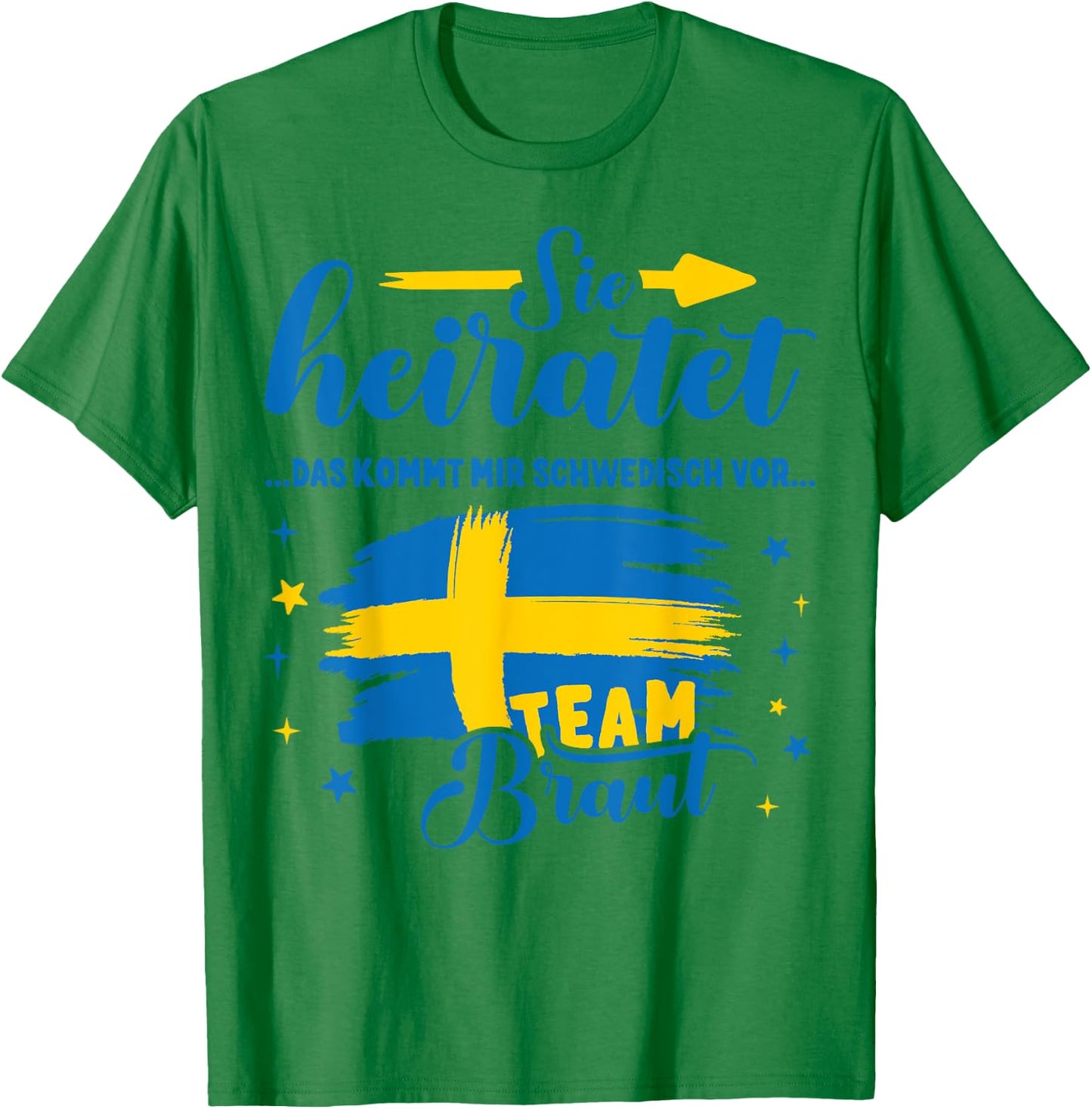 JGA Frauen Schweden Poltern Junggesellinnenabschied T-Shirt - T-Shirt | Irish Green