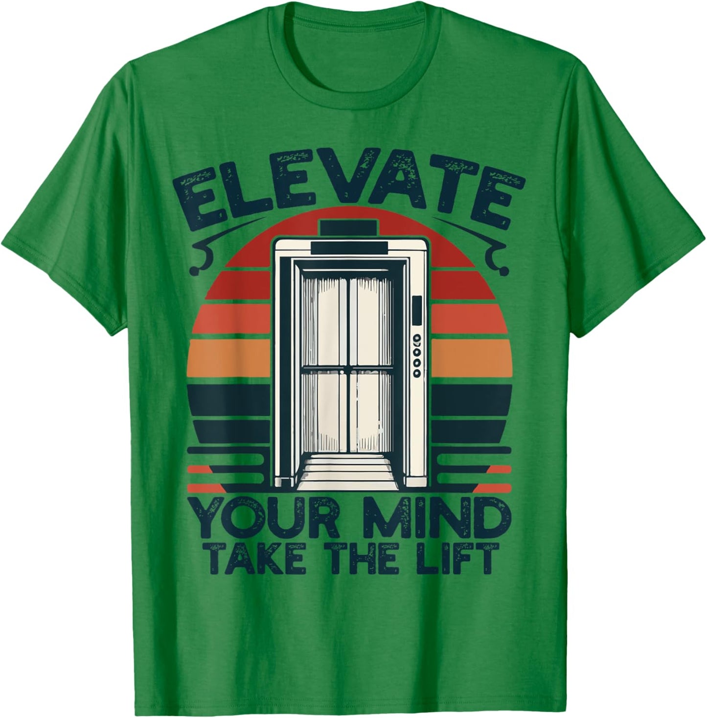 Elevate your mind, take the lift Funny Elevator Mechanic Boy T-Shirt - T-Shirt | Irish Green