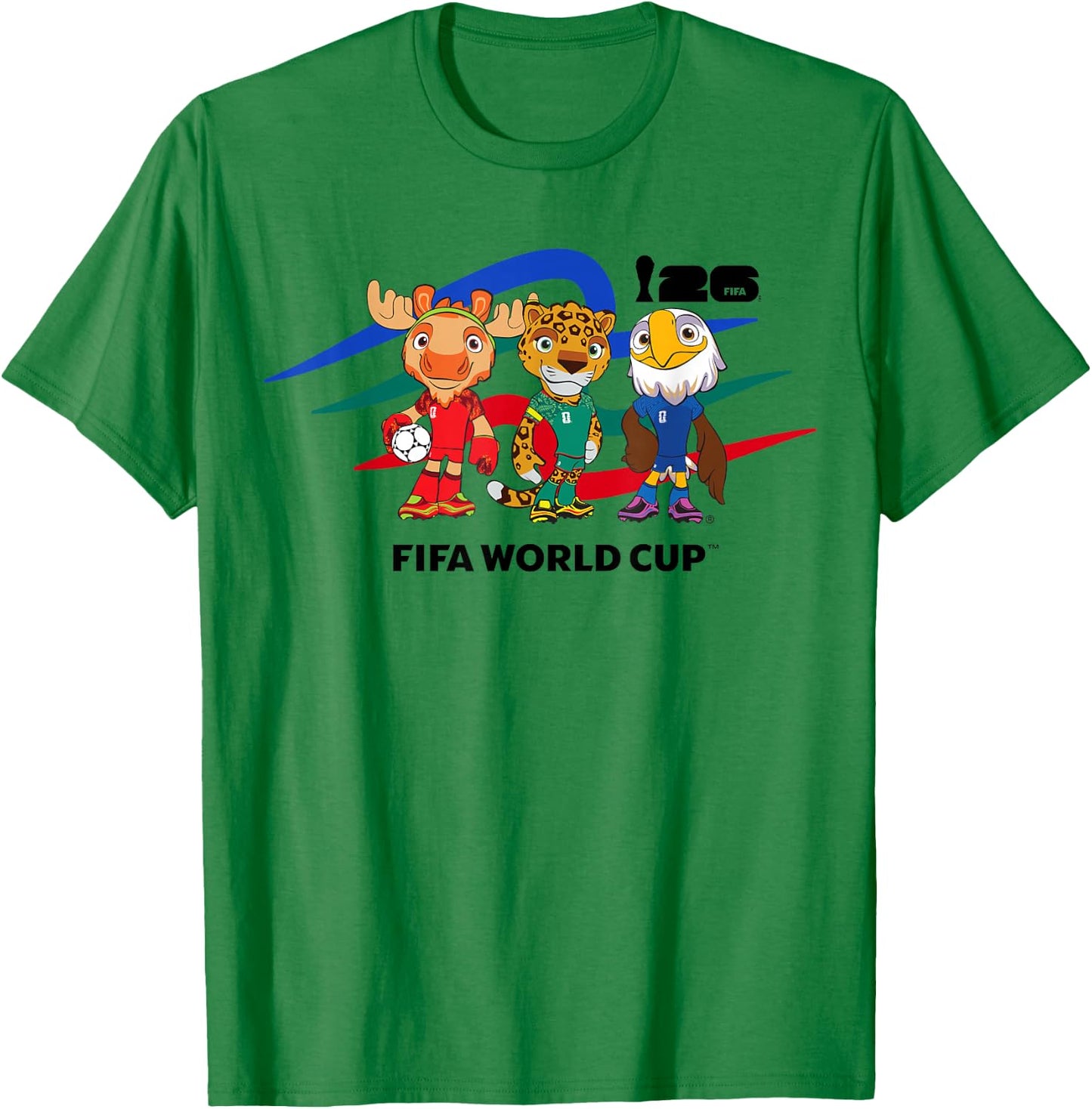 FIFA World CUP26 Host Country Maskottchen T-Shirt - T-Shirt | Irish Green