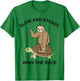 Sloth riding Turtle - slow and steady wins the race T-Shirt - T-Shirt | Irish Green