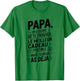 Papa We Tried To Find You The Best Gifts Father , grey, S T-Shirt - T-Shirt | Irish Green