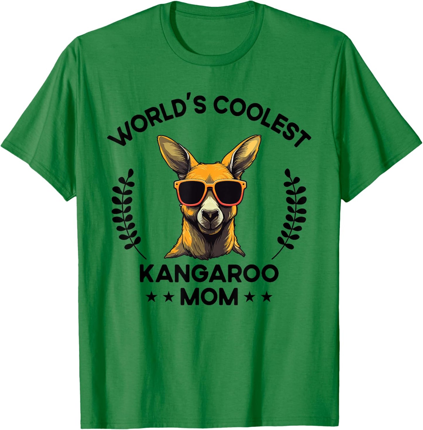World's Coolest Mom Mama - Women Mother Funny Kangaroo T-Shirt - T-Shirt | Irish Green
