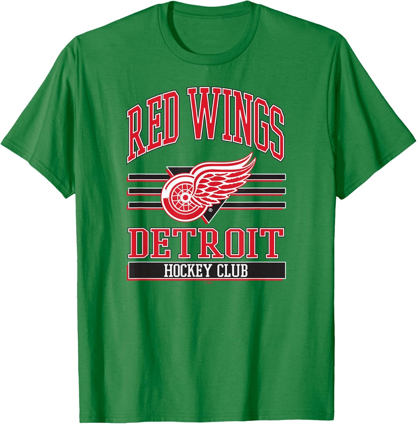 Detroit Red Wings Hockey Club Gray Officially Licensed T-Shirt - T-Shirt | Irish Green