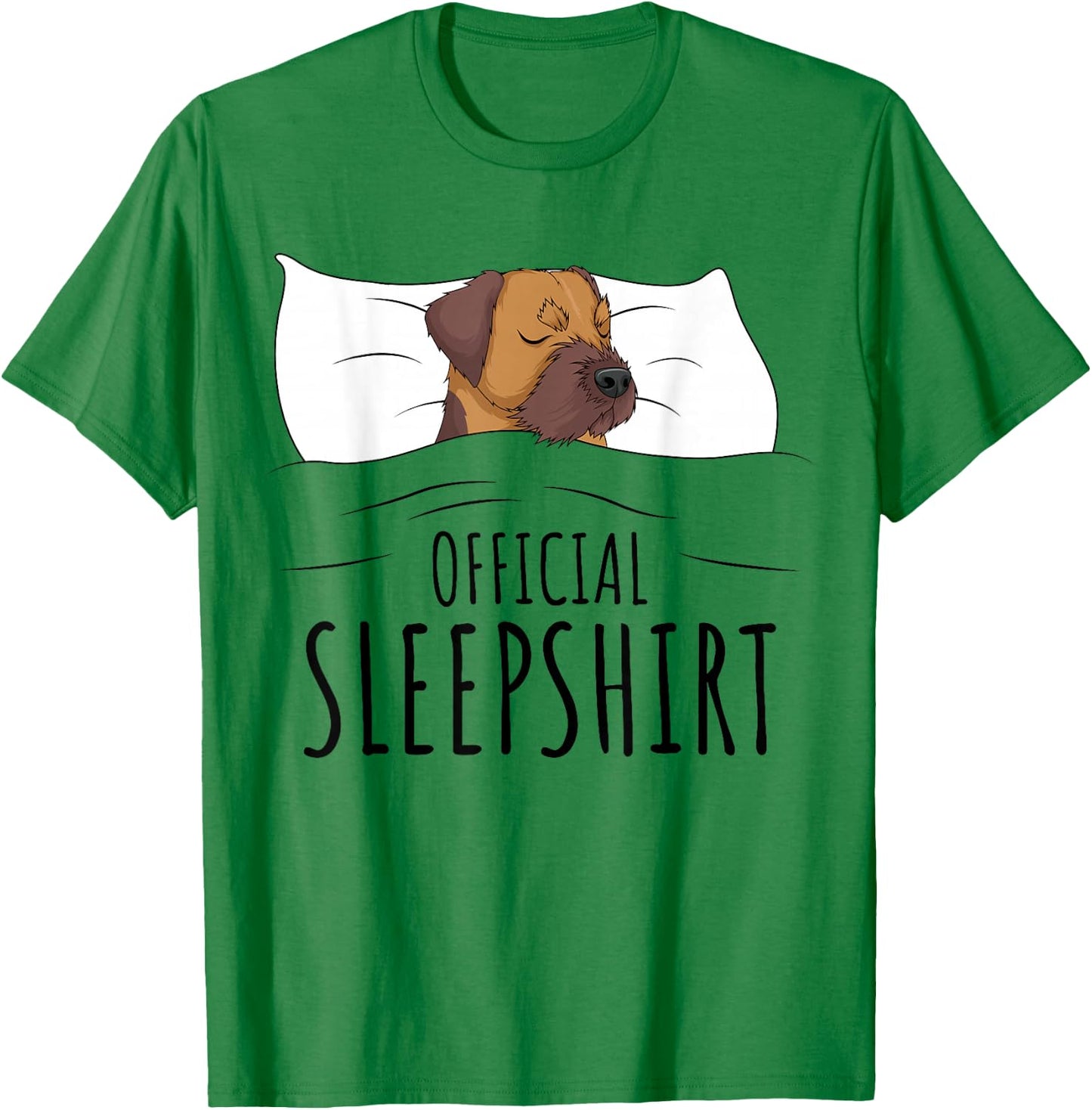 Border Terrier Official Sleepshirt T-Shirt - T-Shirt | Irish Green