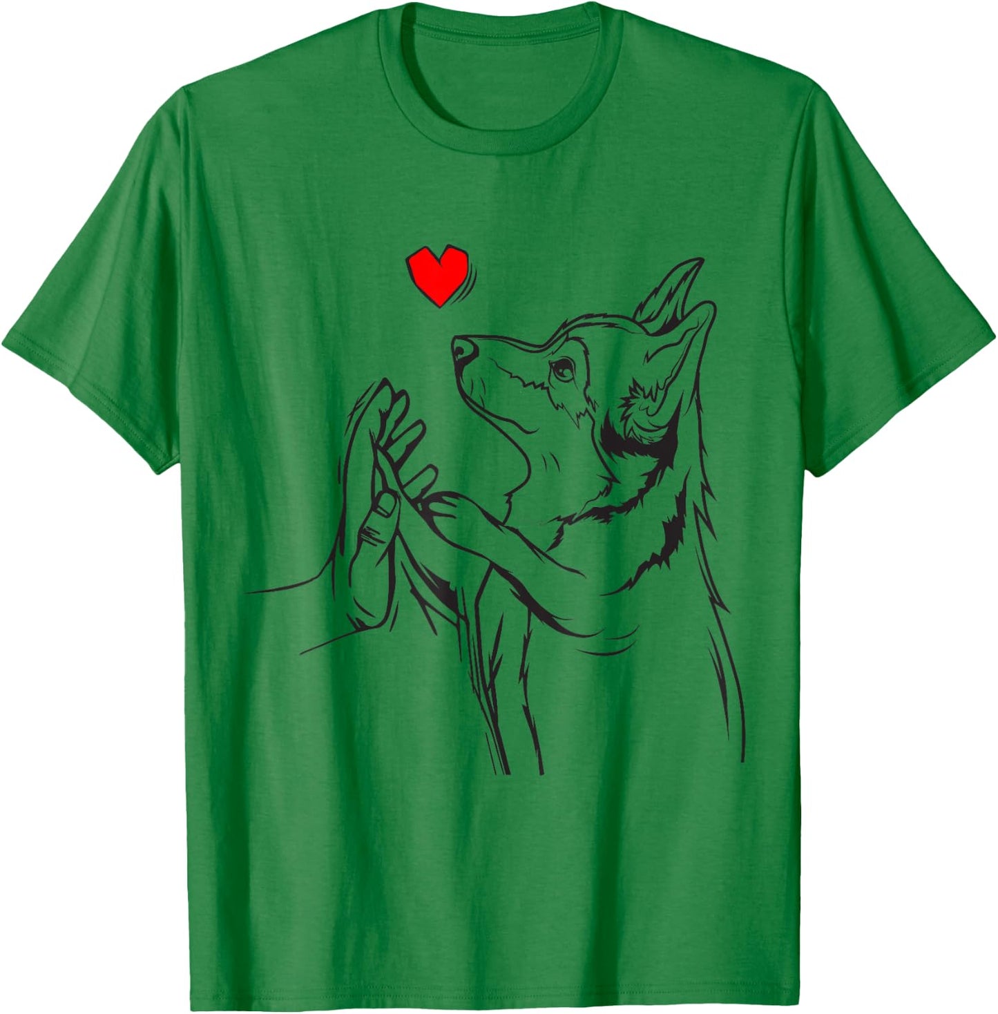 Corgi Love Cute Corgi Dog Girl T-Shirt - T-Shirt | Irish Green