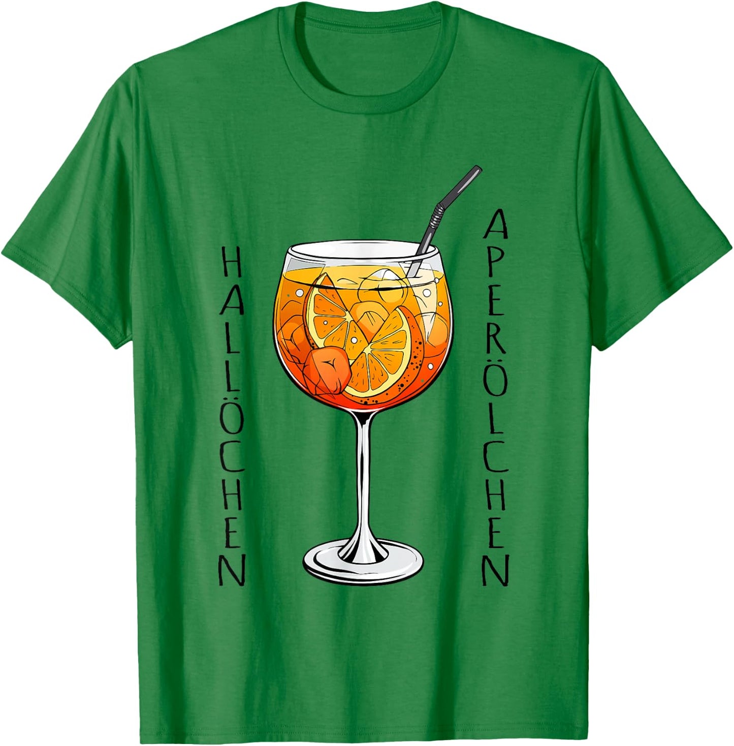 Hallöchen Aperölchen Funny Spritz Fan Aperoliker , White T-Shirt - T-Shirt | Irish Green