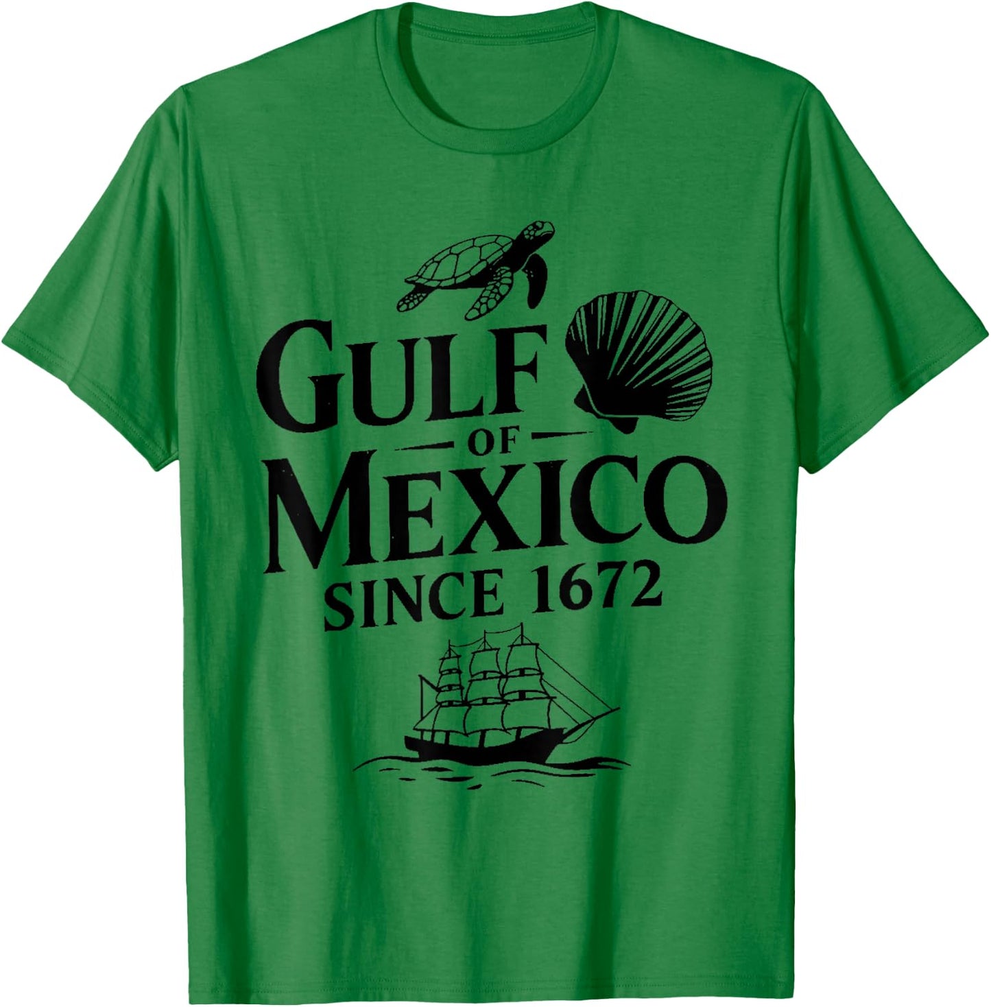 Gulf of Mexico since 1672 - Retro Gulf Mexico Forever , white, S T-Shirt - T-Shirt | Irish Green