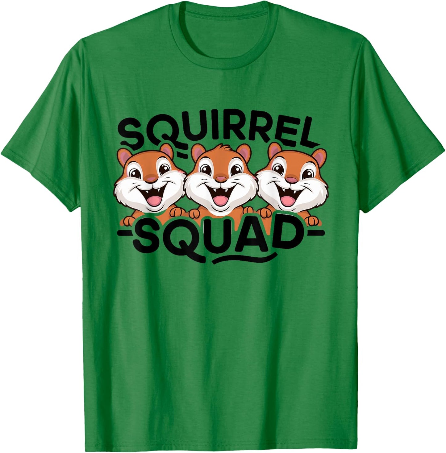 Squirrel Squad Design for Squirrel Lover Stuff Cool Squirrel T-Shirt - T-Shirt | Irish Green