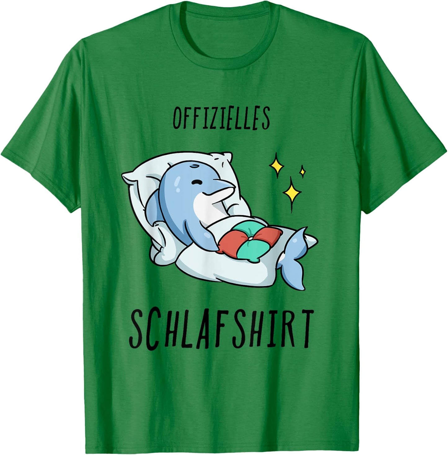 Delfin Pyjama Schlafanzug T-Shirt - T-Shirt | Irish Green