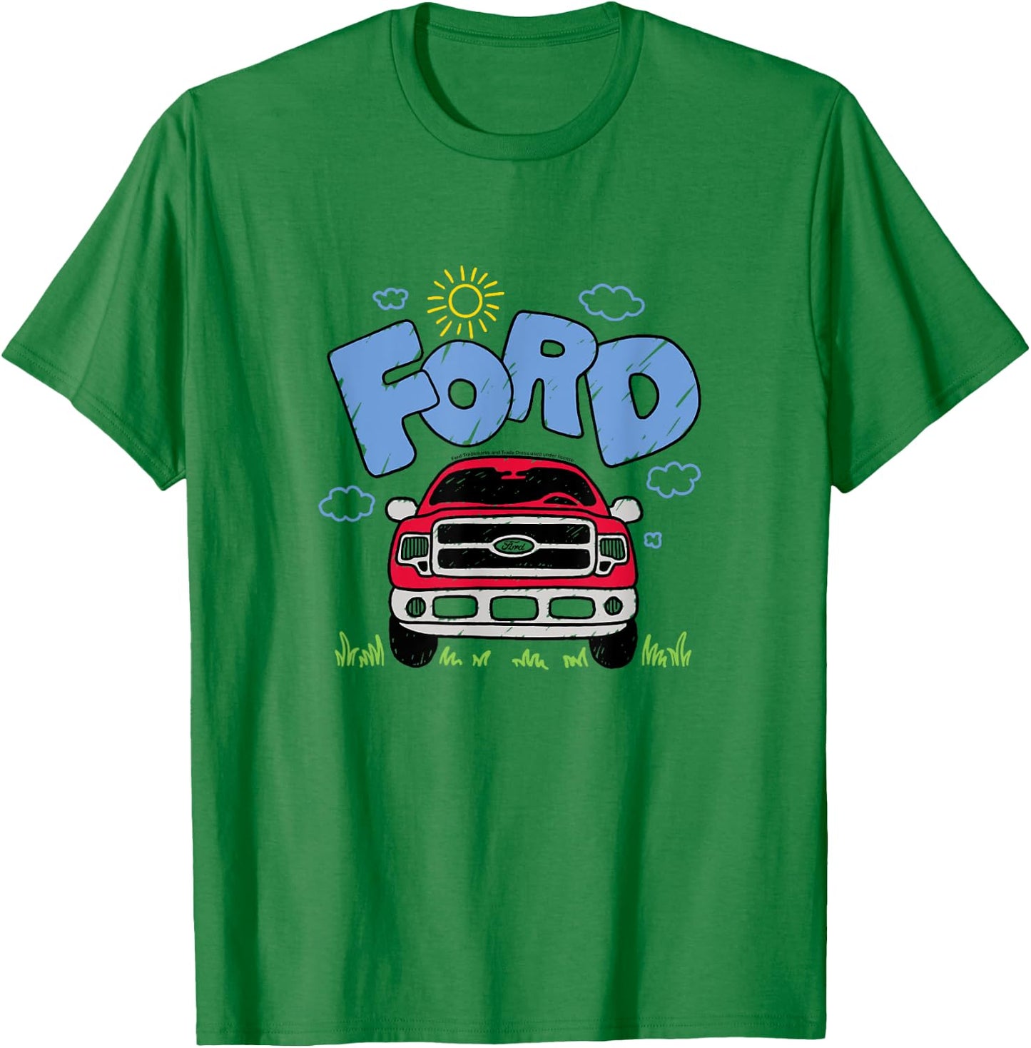 Ford F150 Doodle 2009 T-Shirt - T-Shirt | Irish Green