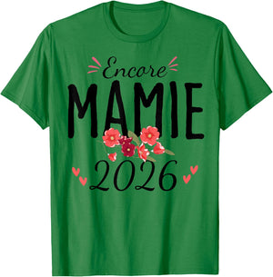 Encore Granny 2026 Announcement Pregnancy Grandmother T-Shirt - T-Shirt | Irish Green