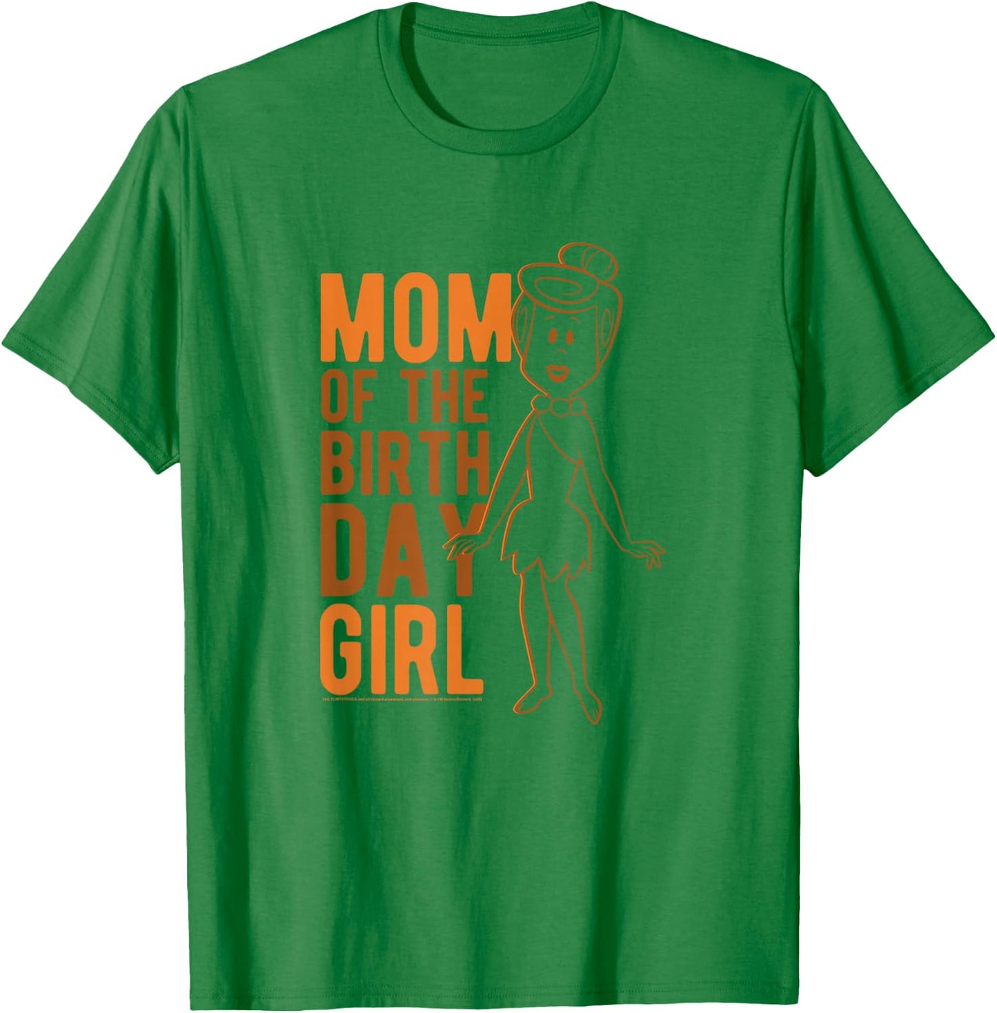 The Flintstones Wilma Flintstone Mom of The Birthday Girl T-Shirt - T-Shirt | Irish Green