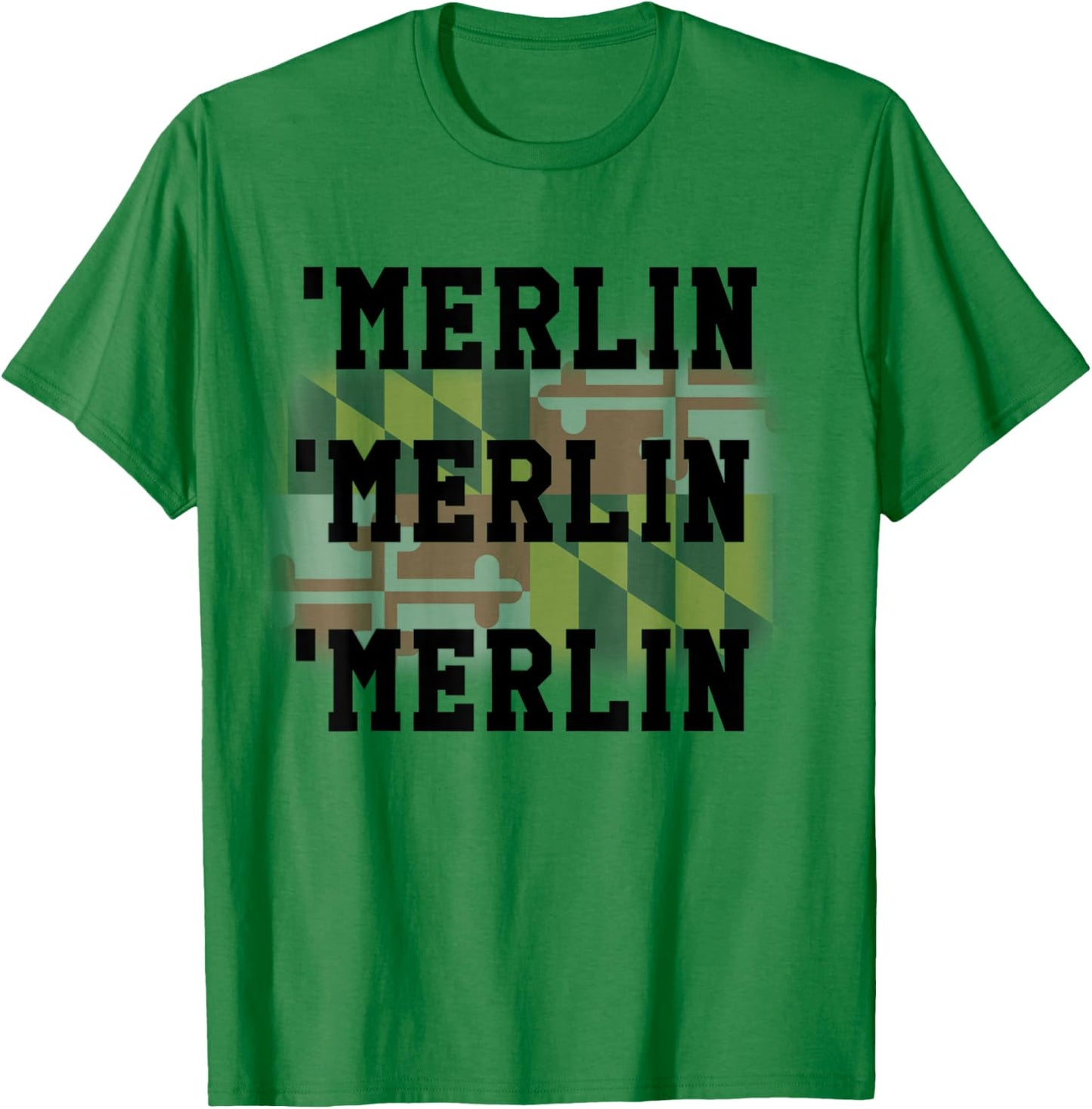 Maryland Pride Flag Merlin Shirt T-Shirt - T-Shirt | Irish Green