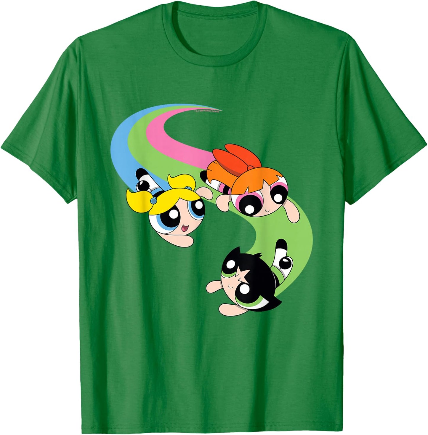 Powerpuff Girls The Flying Puffs T-Shirt - T-Shirt | Irish Green