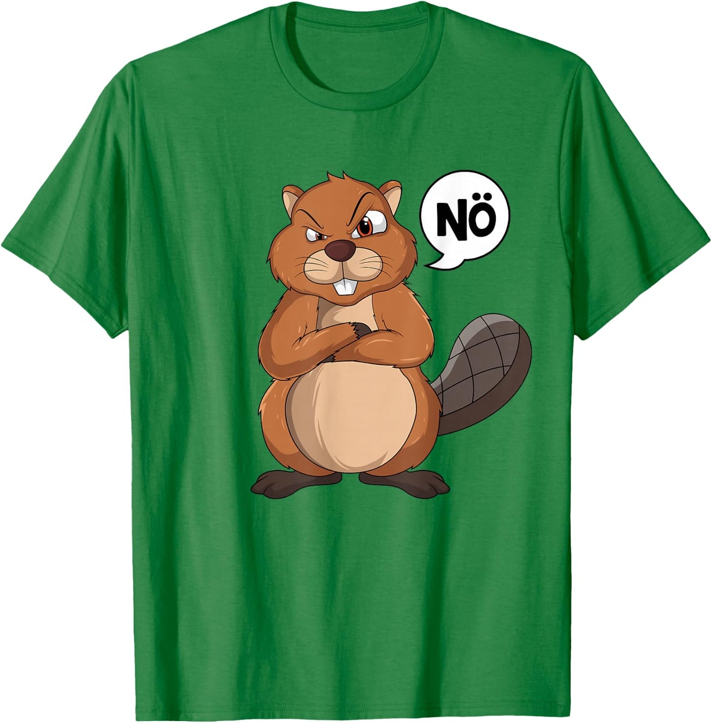 Biber Nö Kinder Jungen Mädchen T-Shirt - T-Shirt | Irish Green