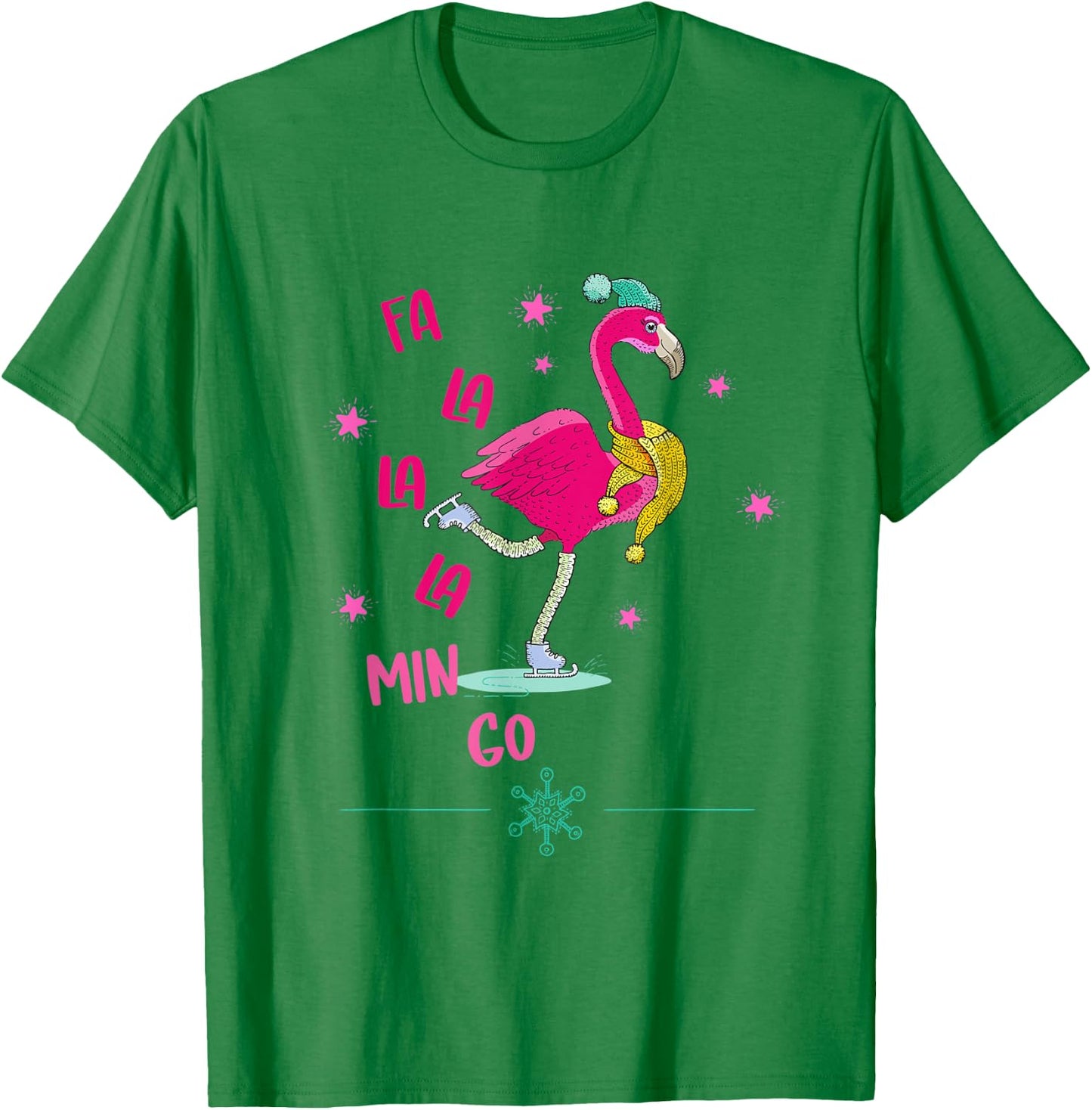 Fa la la mingo shirt Flamingo T-Shirt - T-Shirt | Irish Green