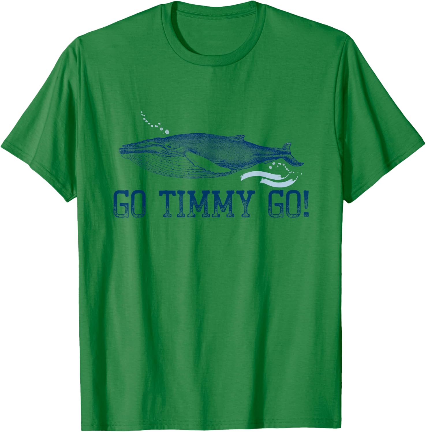 GO Timmy GO! Ostsee Buckelwal T-Shirt - T-Shirt | Irish Green