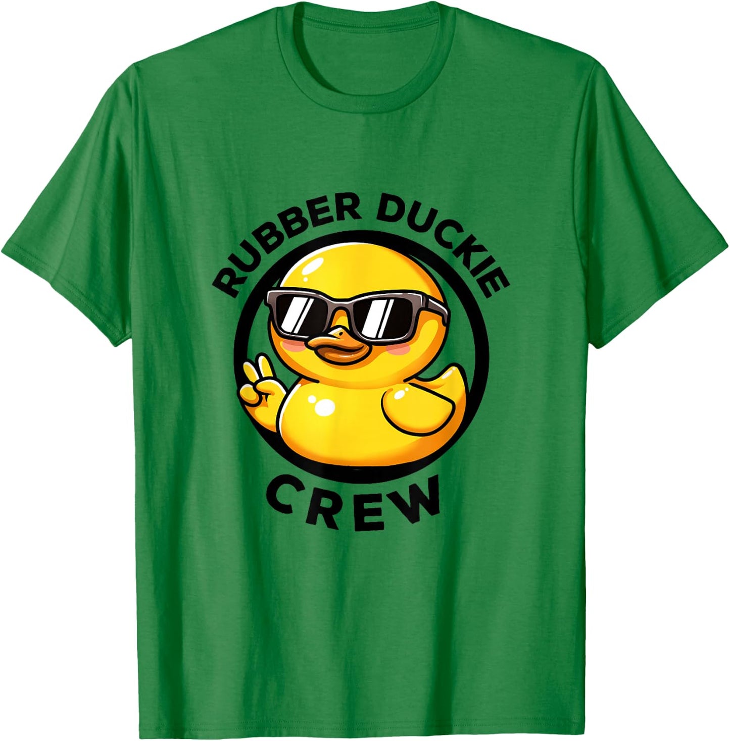 Rubber Duckie Crew I Love Ducks Lovers Funny Rubber Duck T-Shirt - T-Shirt | Irish Green