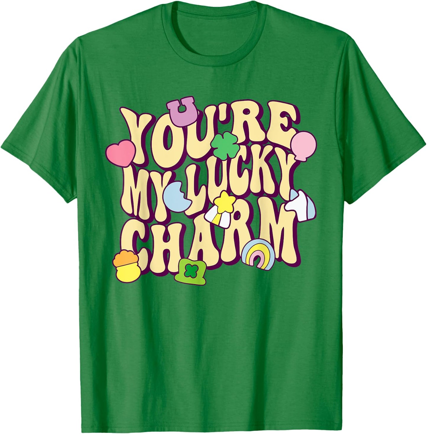 Groovy You're My Lucky Charm Feeling Lucky St.Patrick' Day T-Shirt - T-Shirt | Irish Green