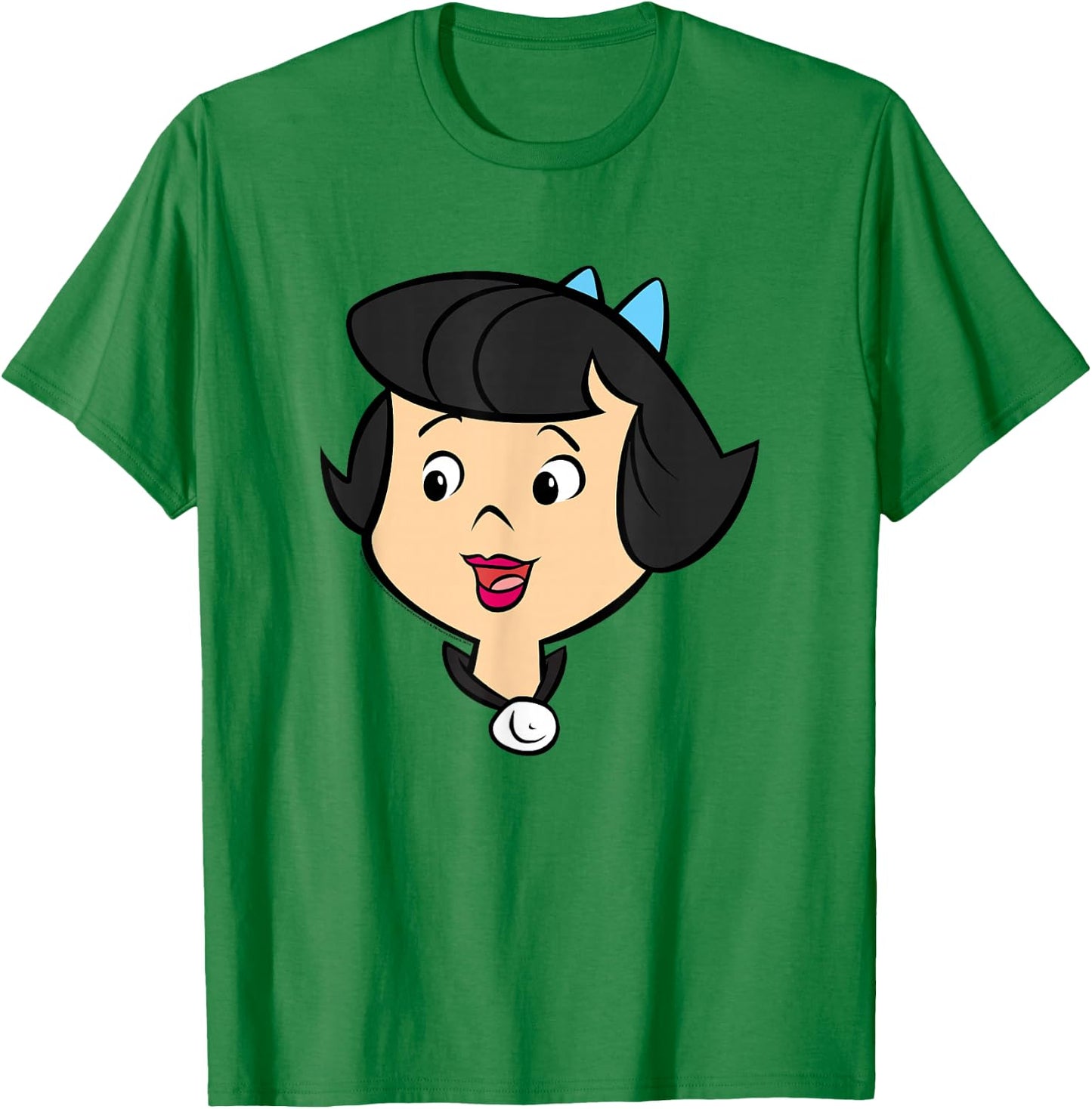 The Flintstones Betty Rubble Big Face T-Shirt - T-Shirt | Irish Green