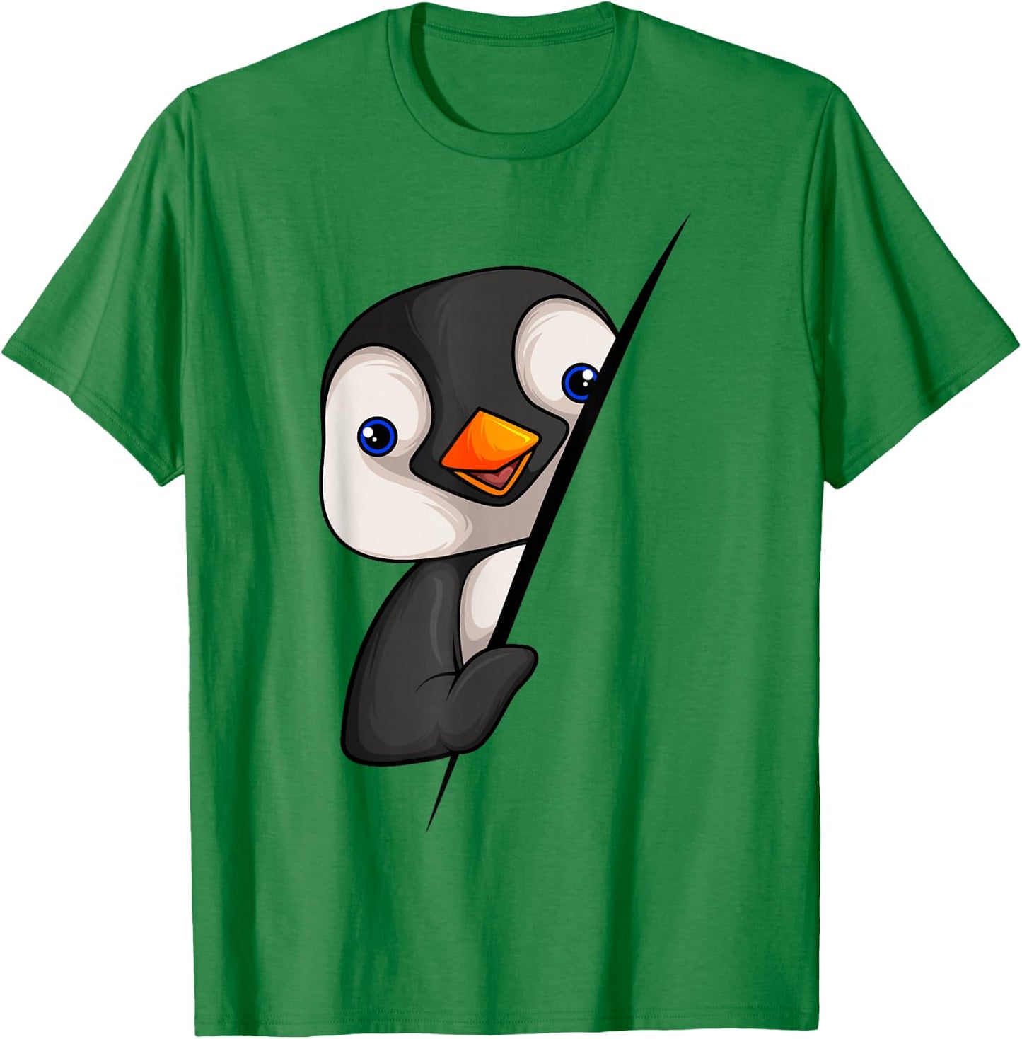 Pinguin Mädchen Jungen Kinder Damen Penguin T-Shirt - T-Shirt | Irish Green