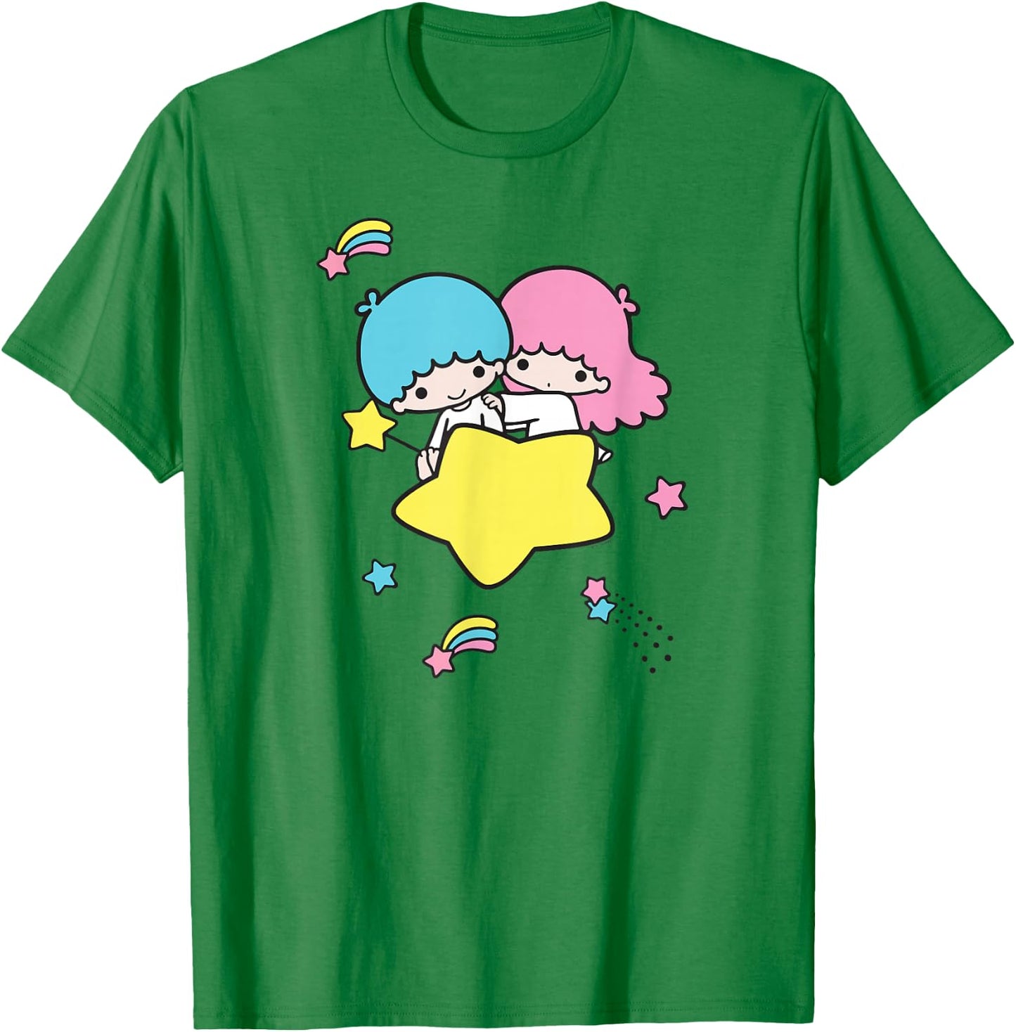 Little Twin Stars Shooting Star T-Shirt - T-Shirt | Irish Green