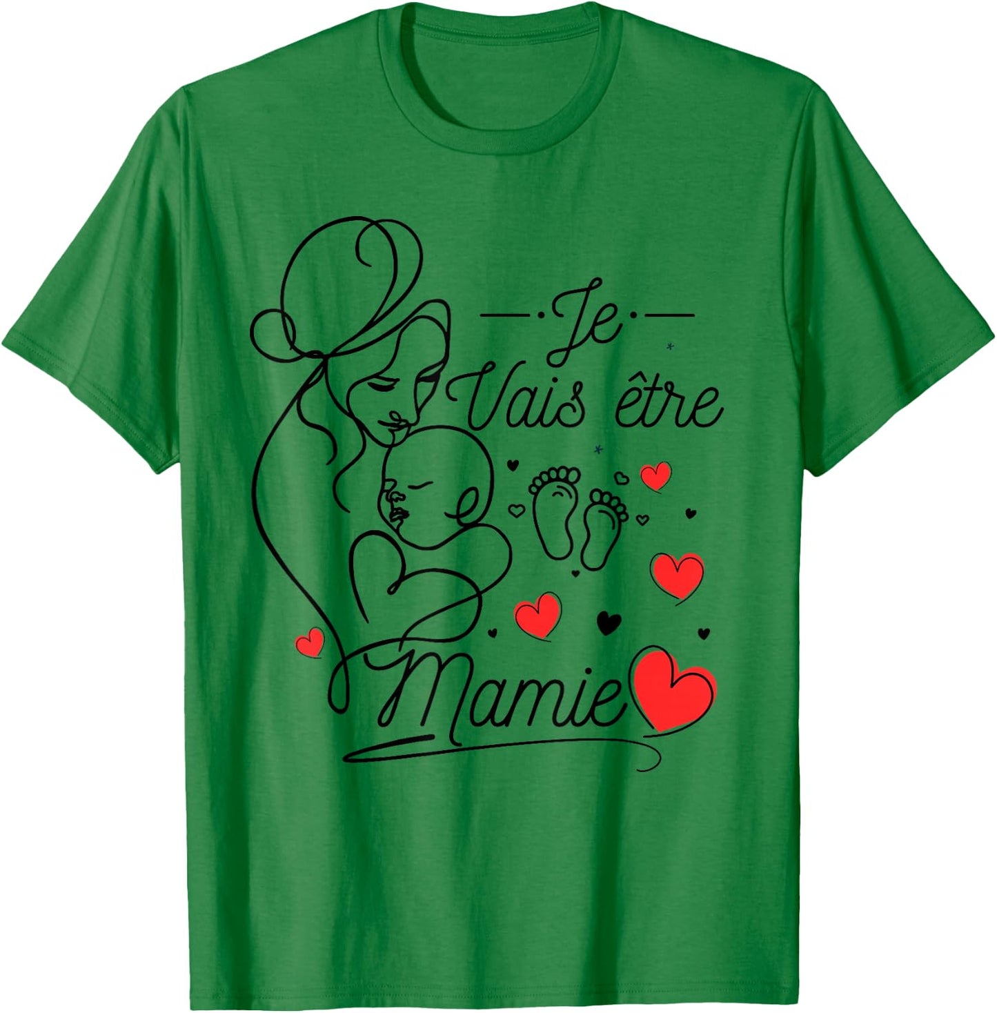Future Granny 2025 Gift Announcement Pregnancy Grandma , white, S T-Shirt - T-Shirt | Irish Green