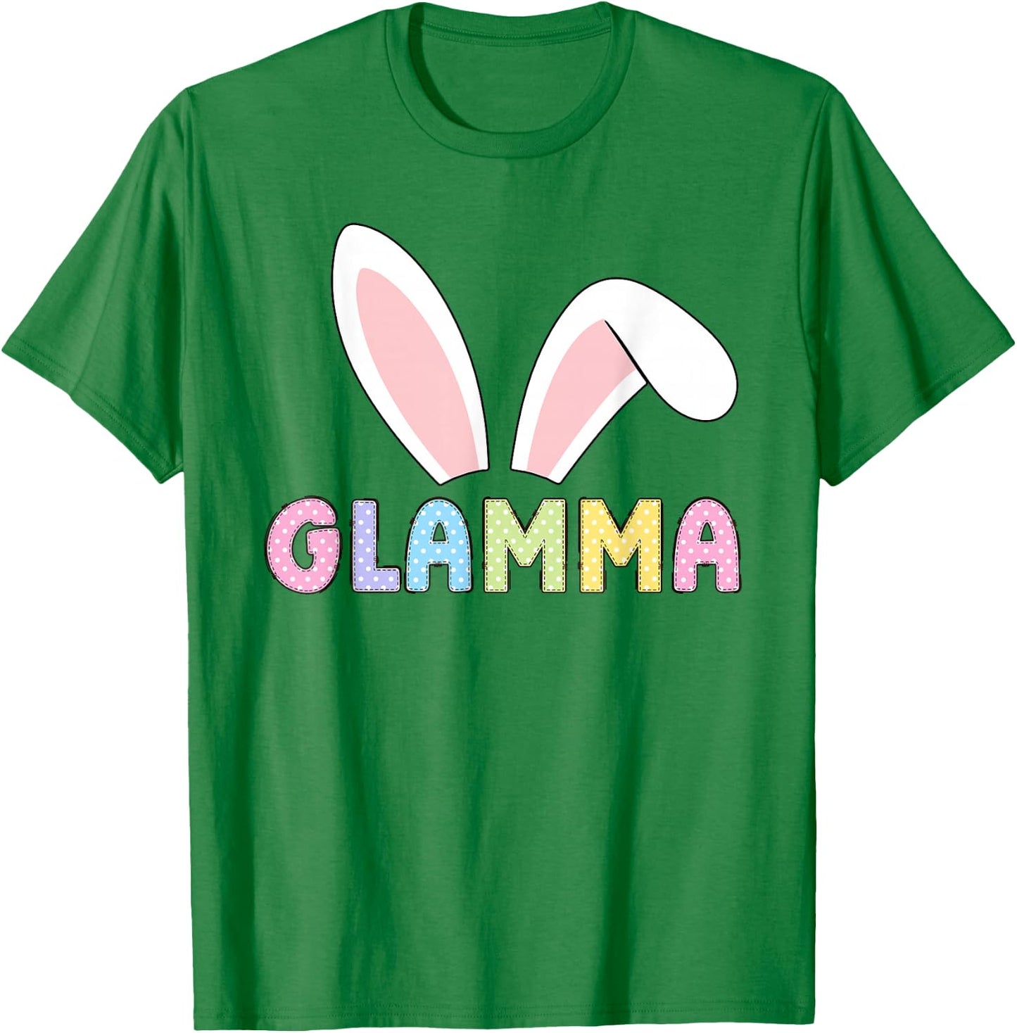 Cute Glamma Happy Easter Bunny Matching Family Outfit T-Shirt - T-Shirt | Irish Green