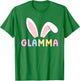 Cute Glamma Happy Easter Bunny Matching Family Outfit T-Shirt - T-Shirt | Irish Green