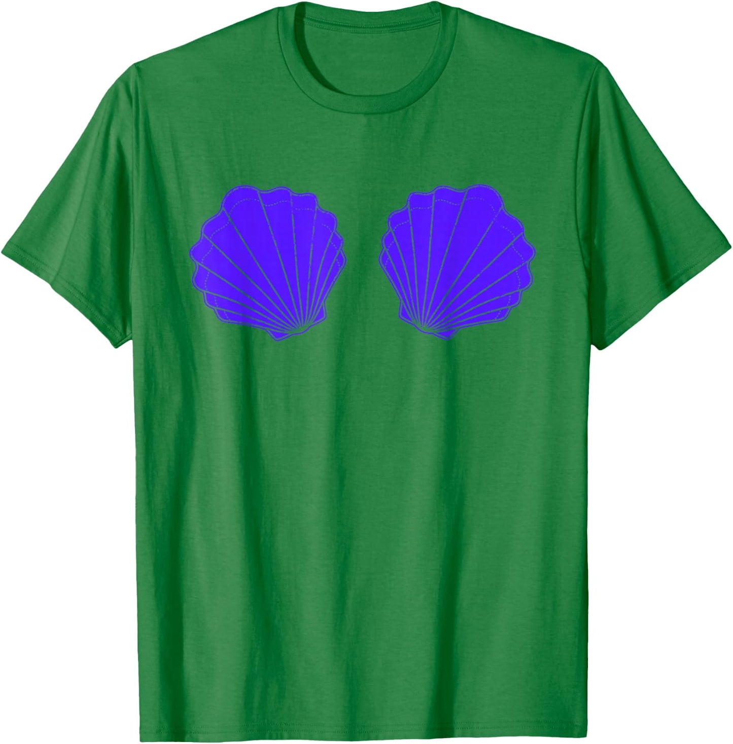 Mermaid Seashell Bikini Sea Shells Mermaid Costume T-Shirt - T-Shirt | Irish Green