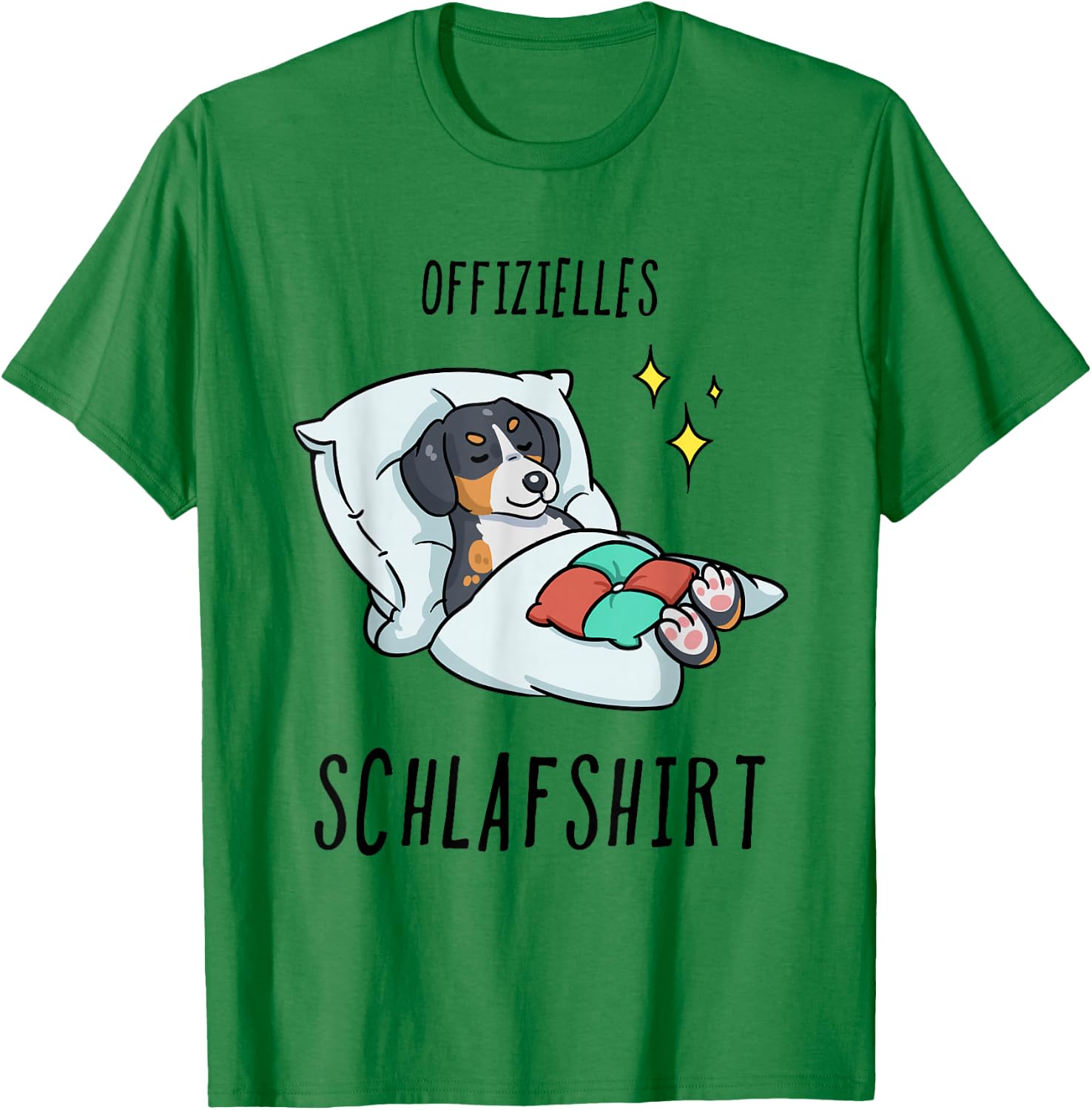 Large Swiss Mountain Dog Pyjamas , gray T-Shirt - T-Shirt | Irish Green