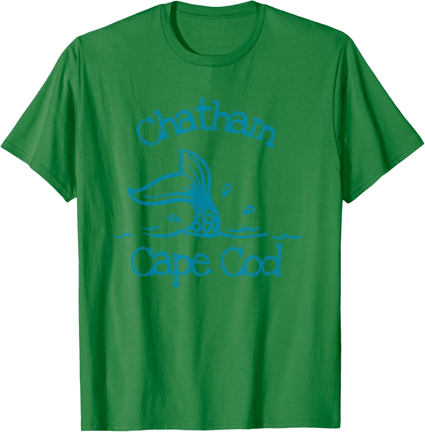 Chatham Cape Cod Mermaid Fish Tail Beach Fishing Seashore T-Shirt - T-Shirt | Irish Green