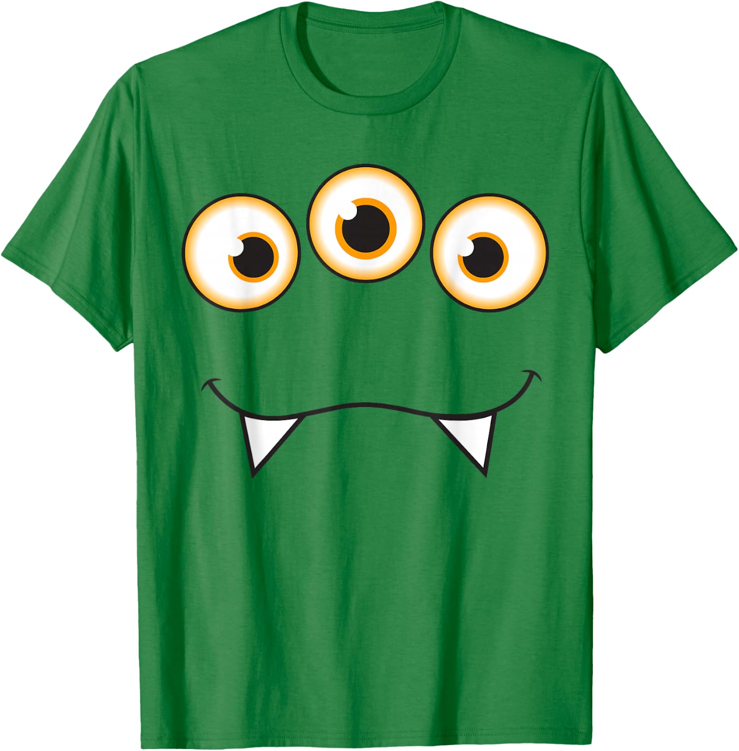 Monster Face Halloween - Cute Monster Costume , blue T-Shirt - T-Shirt | Irish Green