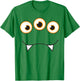 Monster Face Halloween - Cute Monster Costume , blue T-Shirt - T-Shirt | Irish Green