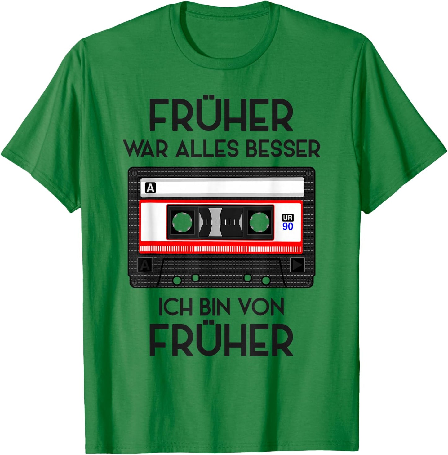 Retro Cassette 80s 90s Party 90s Costume Fancy Dress , White T-Shirt - T-Shirt | Irish Green
