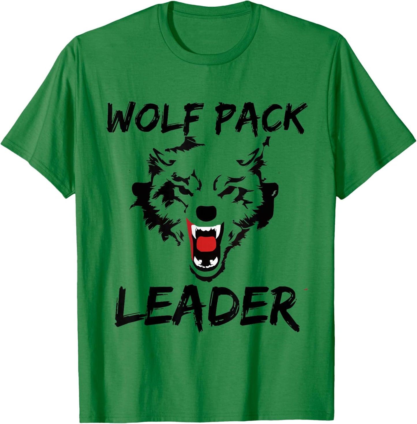 Funny Wolf Pack Leader Novelty Gift Men Women Kids T-Shirt - T-Shirt | Irish Green