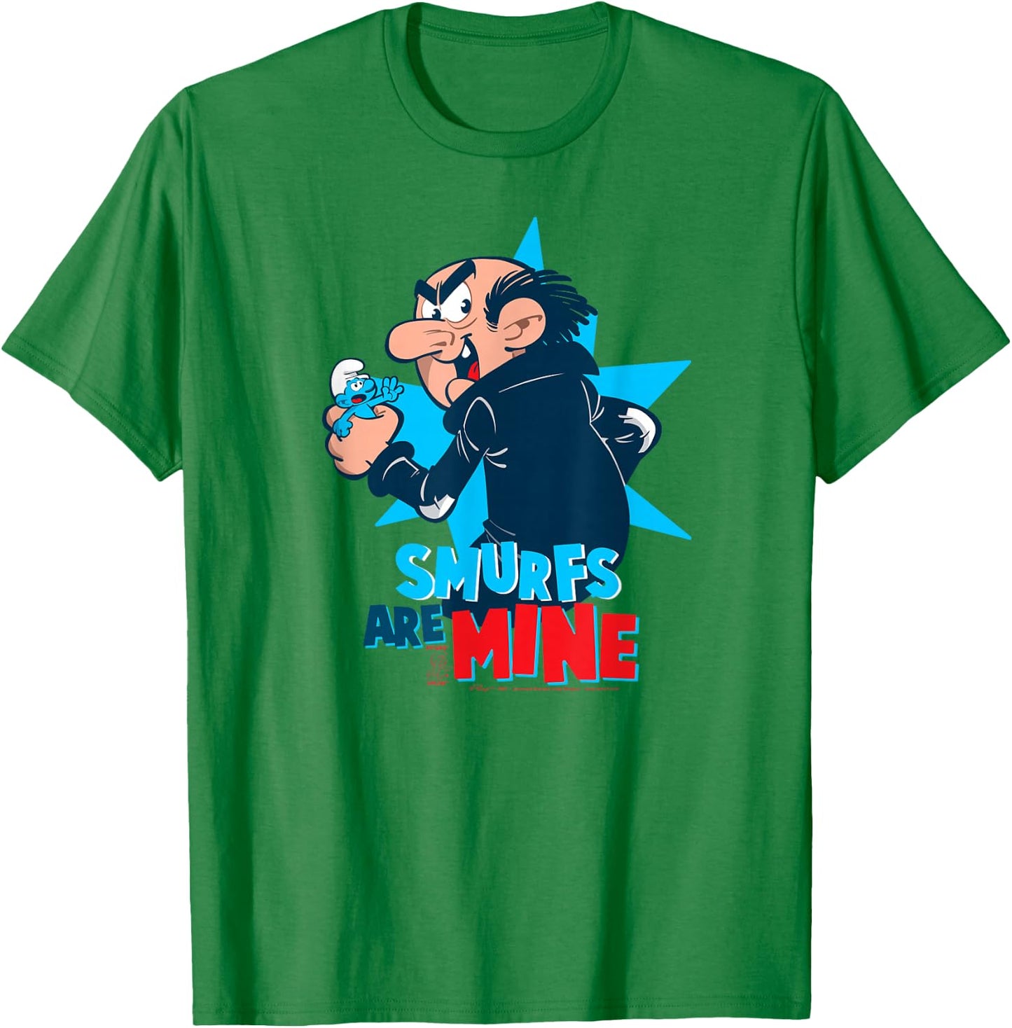 The Smurfs Gargamel Smurfs are Mine T-Shirt - T-Shirt | Irish Green