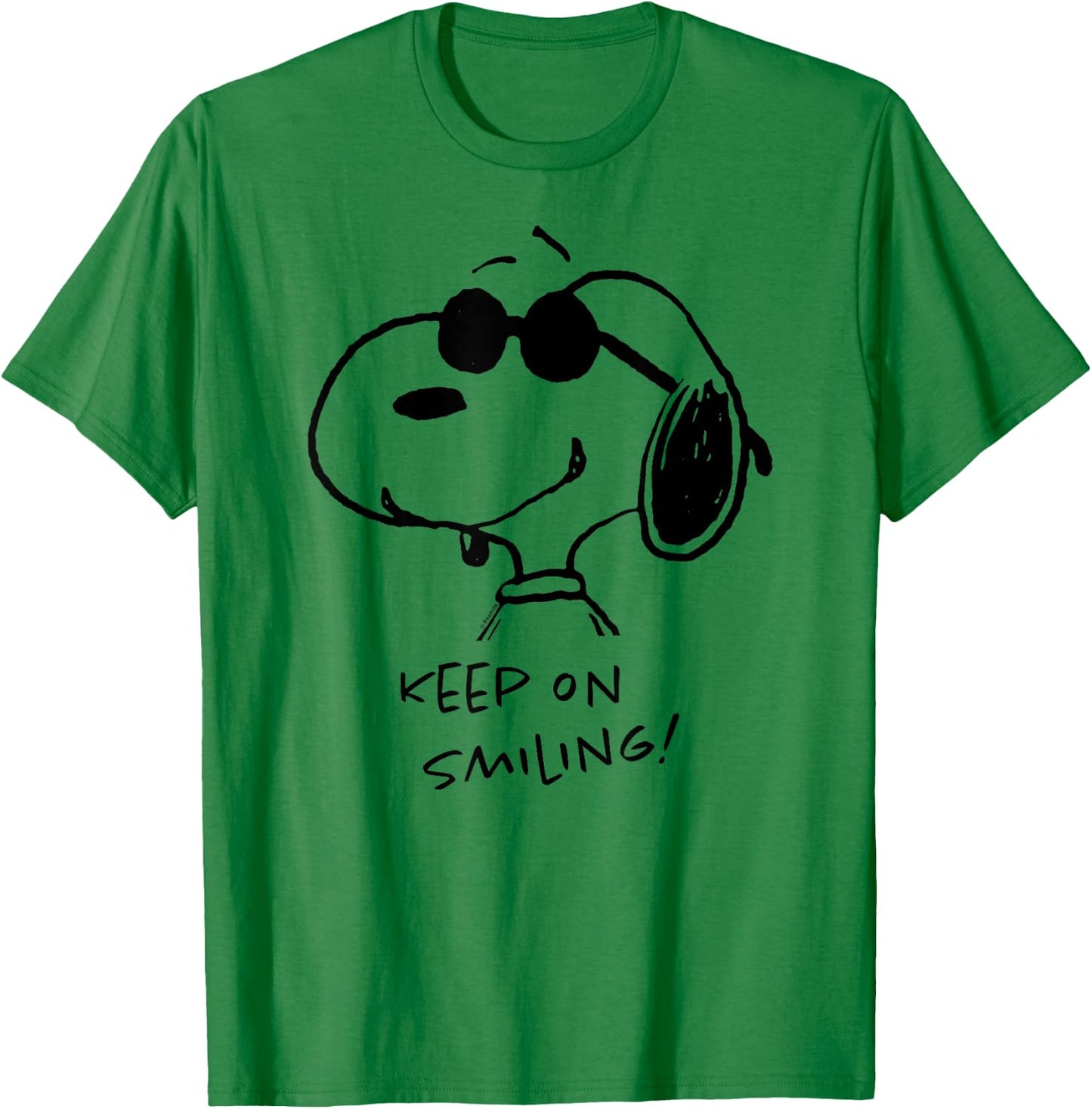 Peanuts – Cool Joe Keep On Smiling T-Shirt - T-Shirt | Irish Green