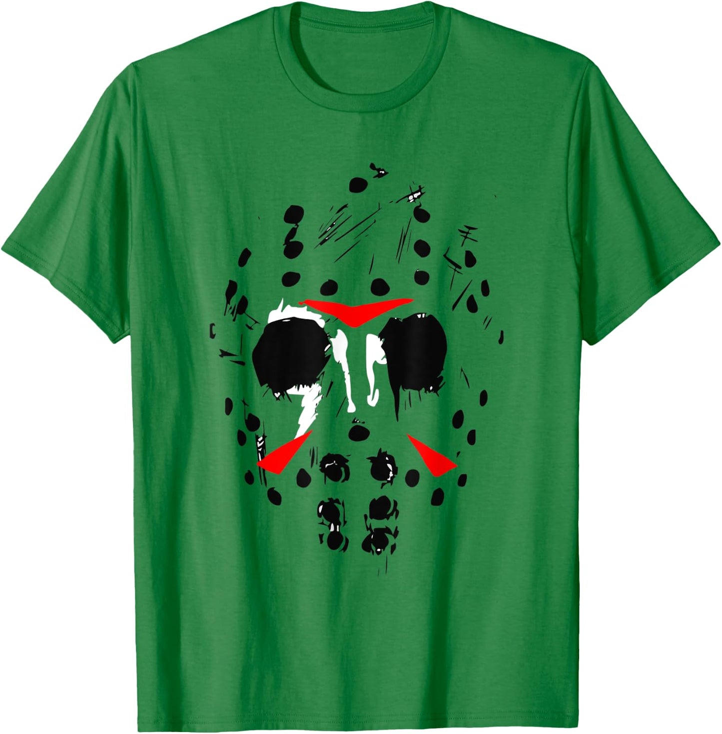 Jason Hockey Mask Halloween Shirt Friday 13TH T-Shirt - T-Shirt | Irish Green