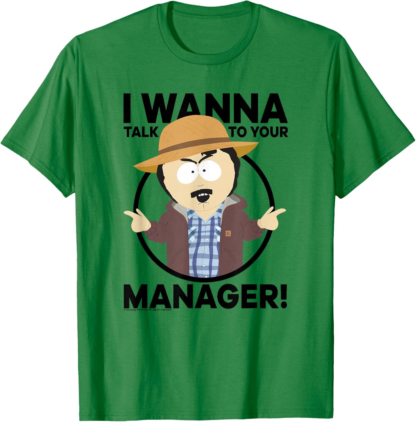 South Park Talk to Your Manager T-Shirt - T-Shirt | Irish Green