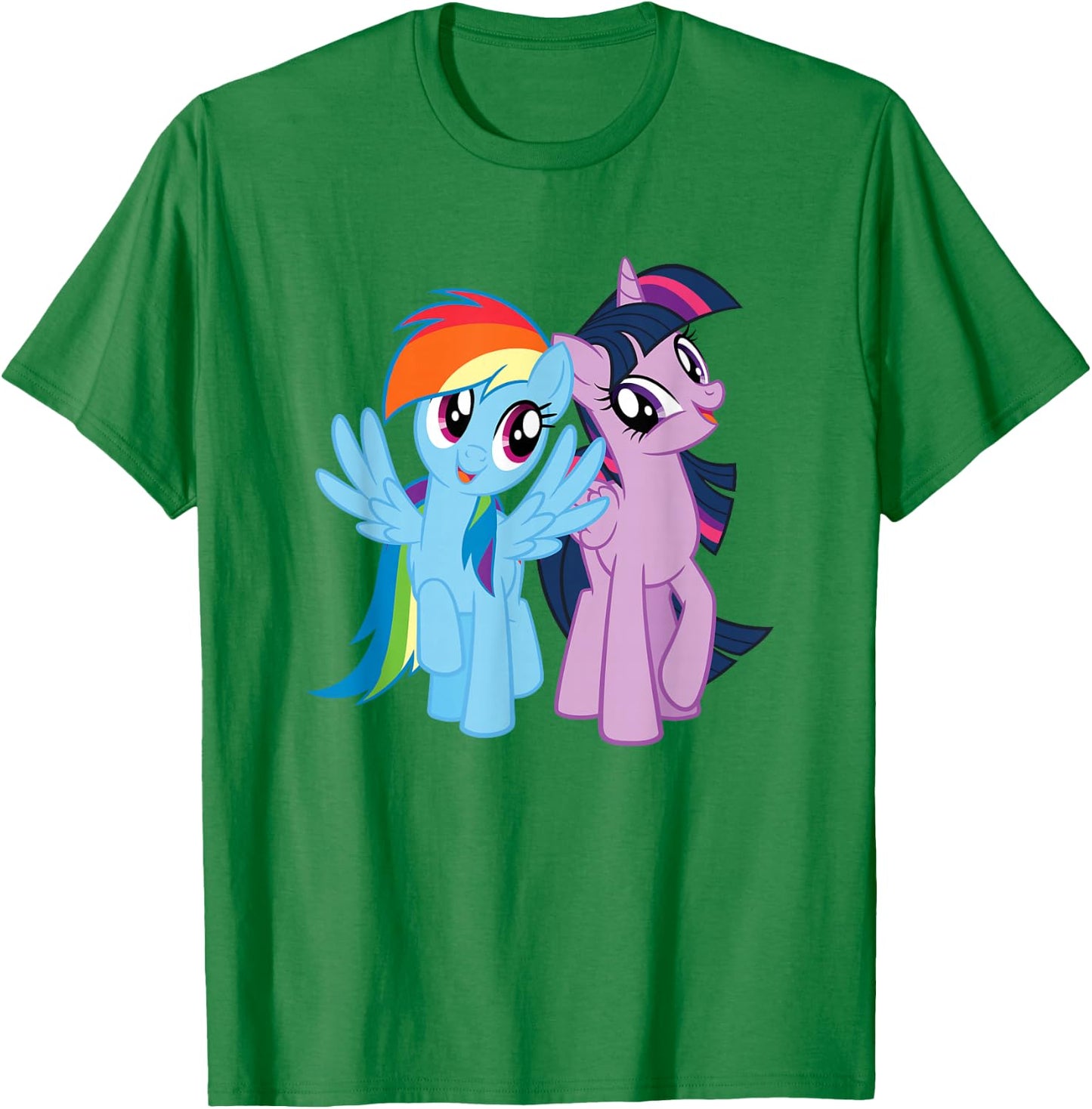 My Little Pony Rainbow Dash and Twilight Sparkle T-Shirt - T-Shirt | Irish Green