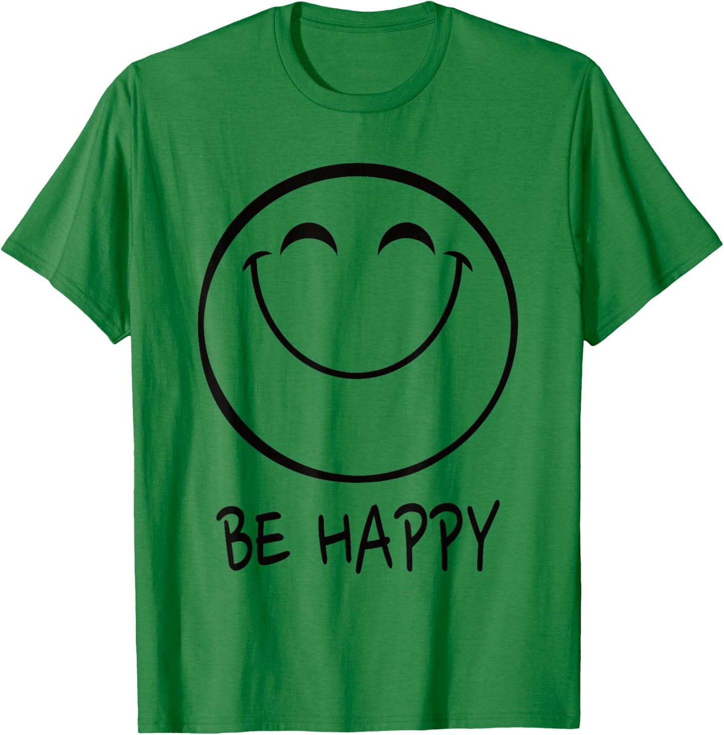 Be Happy Smile Face Happy Smiling Face Positiv T-Shirt - T-Shirt | Irish Green