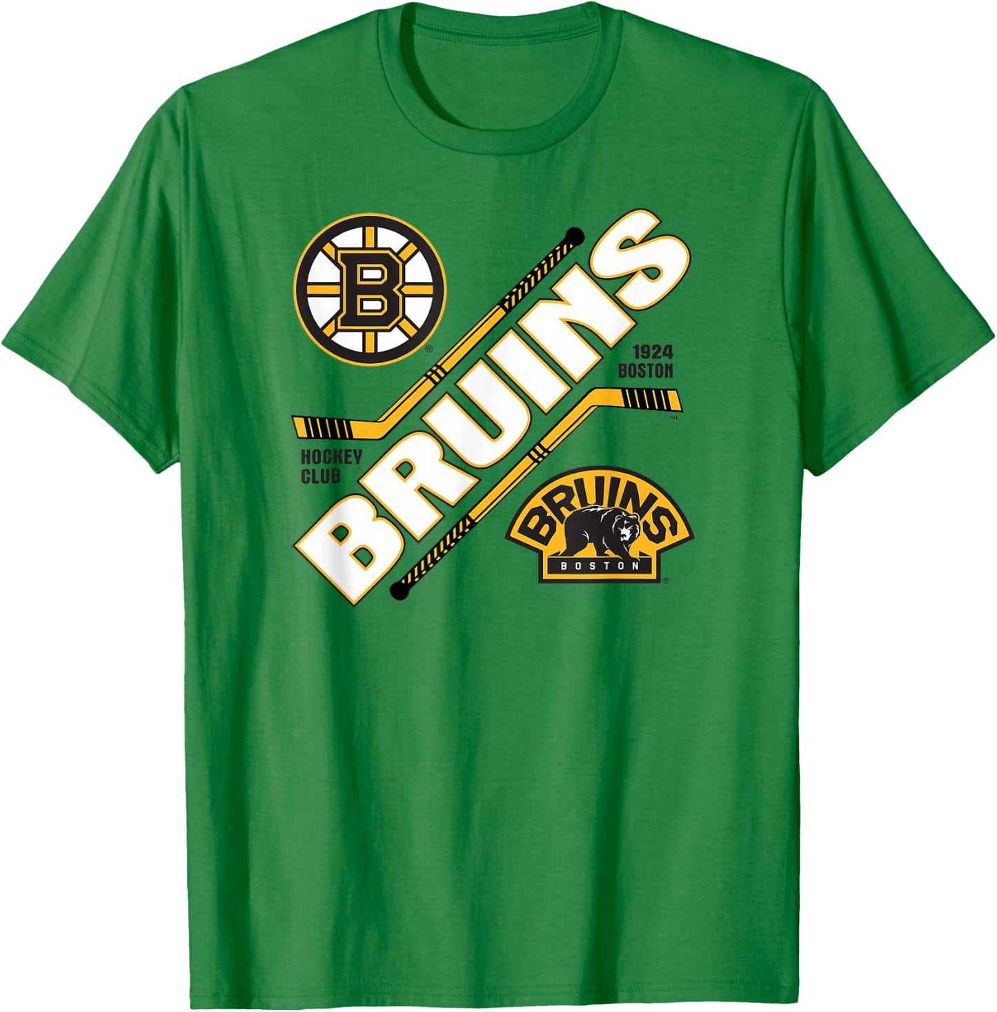 Boston Bruins Force Gray Officially Licensed T-Shirt - T-Shirt | Irish Green