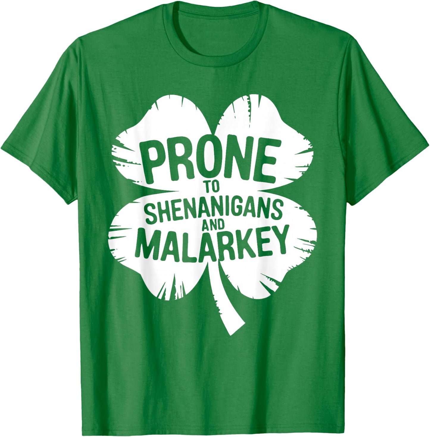 Prone To Shenanigans And Malarkey Shirt St Patricks Day Boys T-Shirt - T-Shirt | Irish Green
