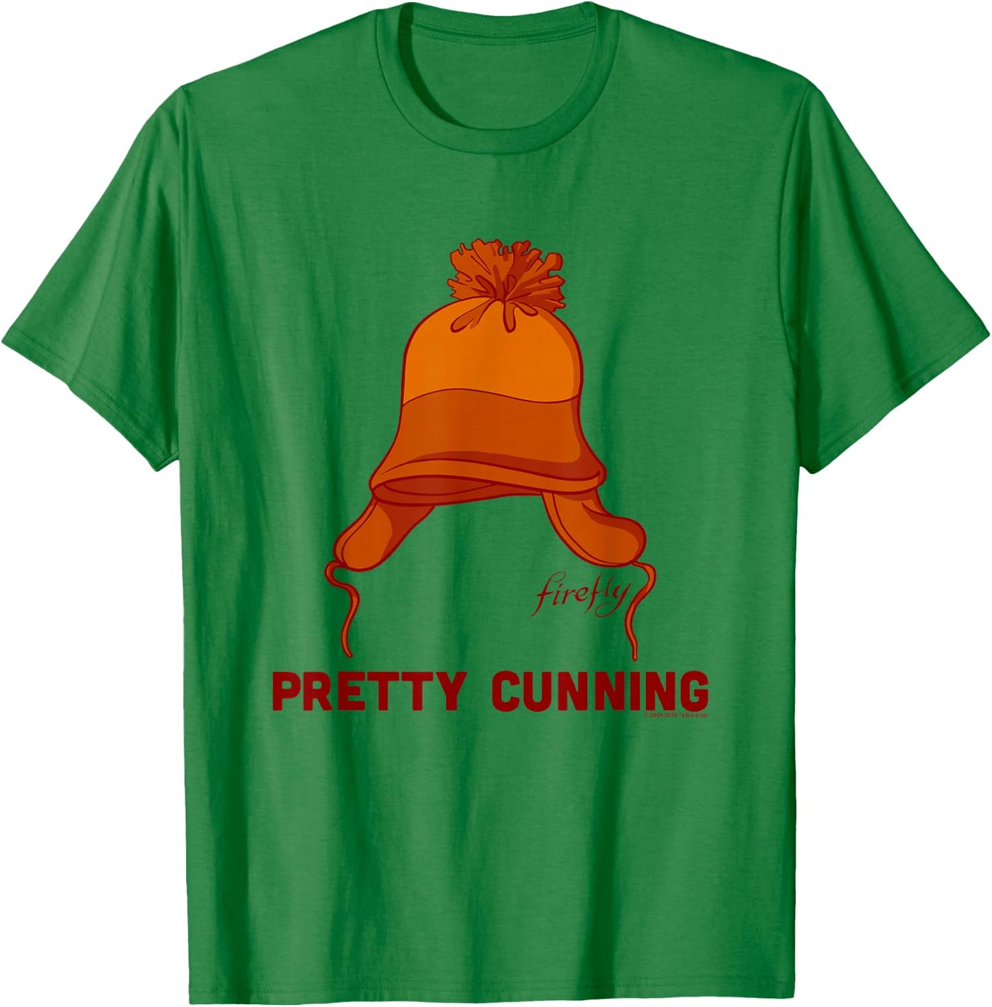 Firefly Pretty Cunning Iconic Jayne Hat Retro Chest Logo T-Shirt - T-Shirt | Irish Green