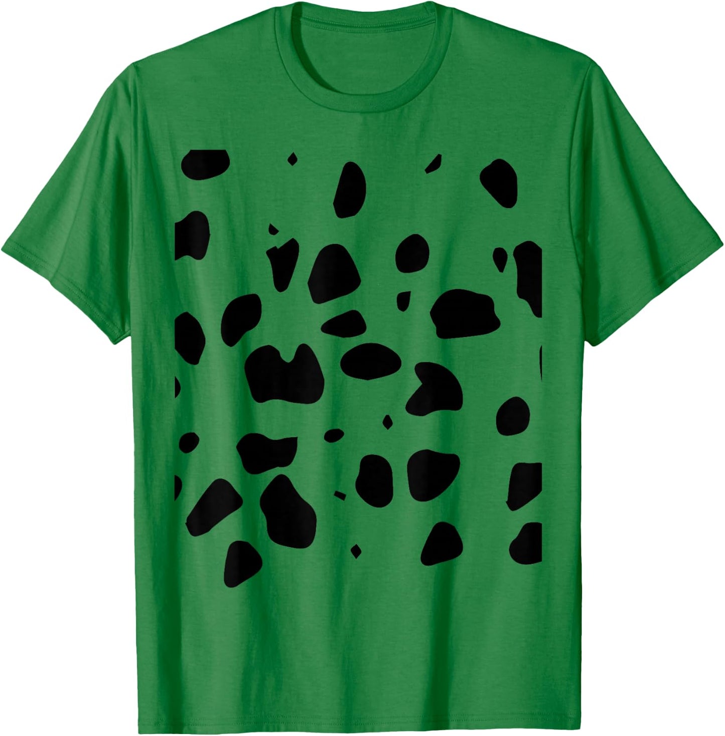 Dalmatian Polka Dot White with Black Dots, White T-Shirt - T-Shirt | Irish Green