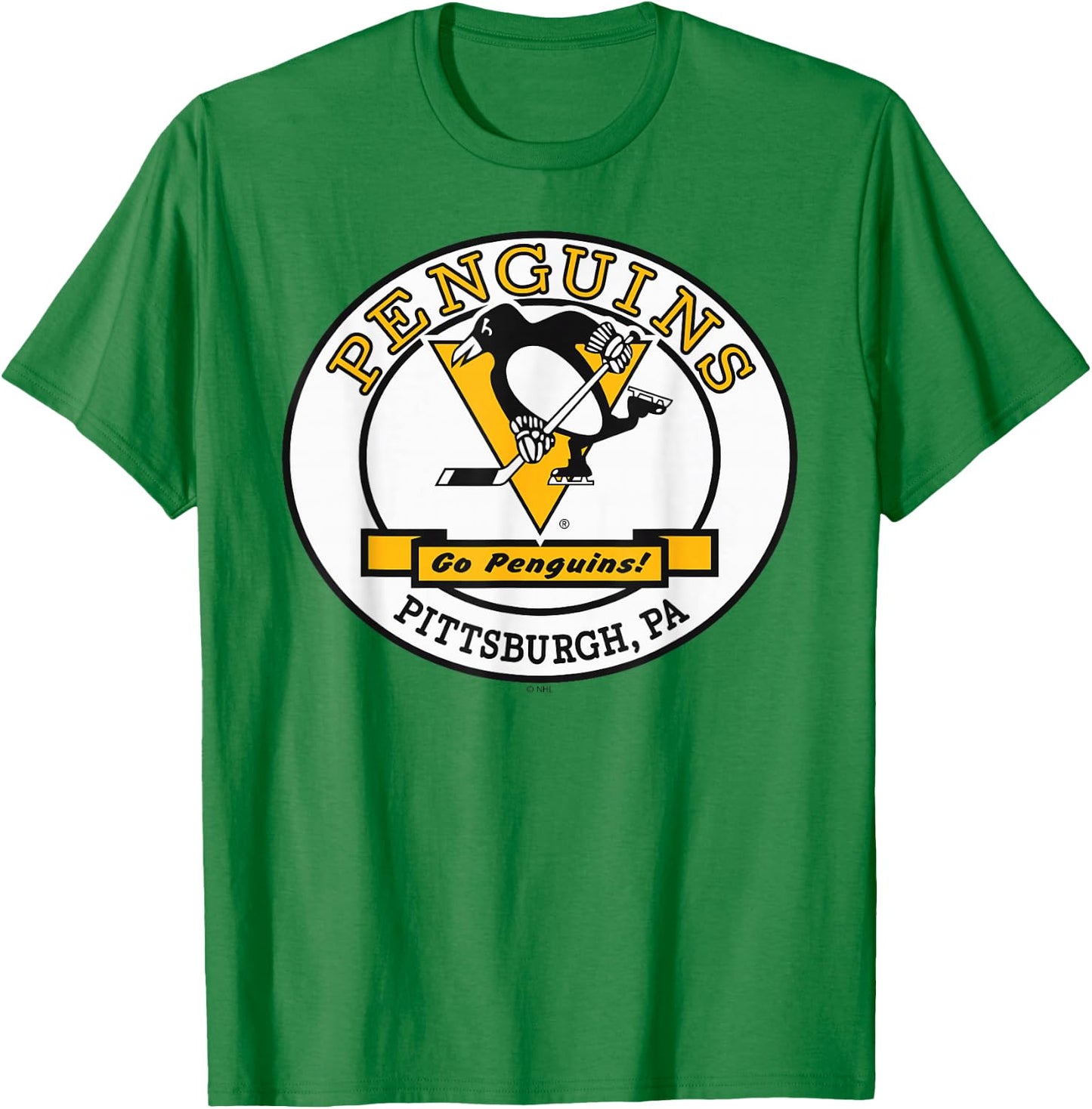 Pittsburgh Penguins Go Gray Officially Licensed T-Shirt - T-Shirt | Irish Green